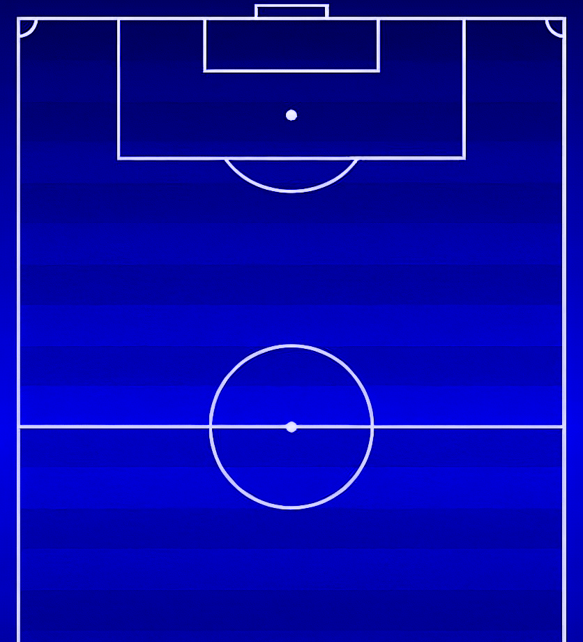 Blue Soccer Field